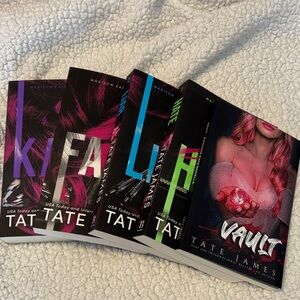Tate James Book Set with Colorful Covers